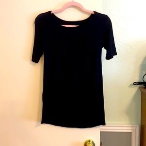 Black tunic top